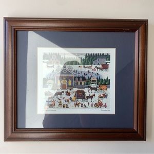 🎄Charles Wysocki Churchyard Christmas